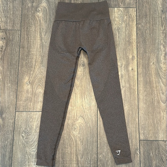 Gymshark NWOT Vital Seamless 2.0 Leggings Espresso Marl Small - Picture 4 of 6